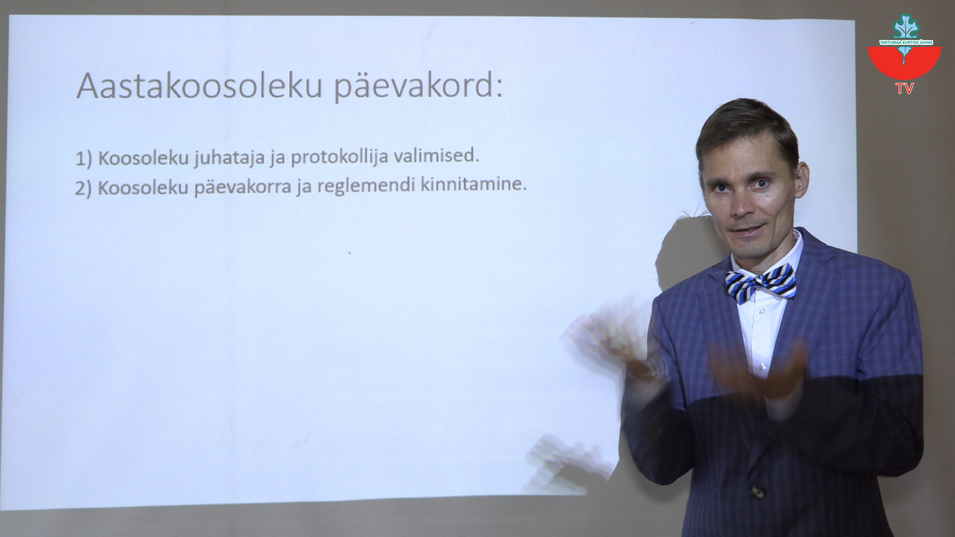 Aastakoosoleku teade.